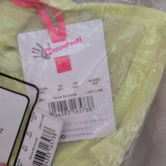 Cleo Marcie Lemon Lace Balconnet Bra - Picture 3 of 3